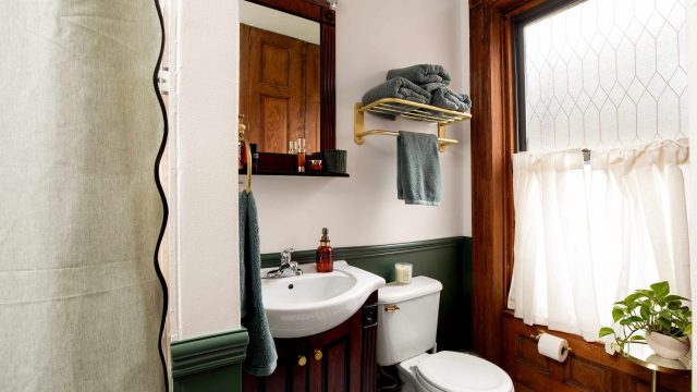 Maximize Your Bathroom Space with a Simple Sink Skirt Solution